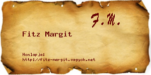 Fitz Margit névjegykártya